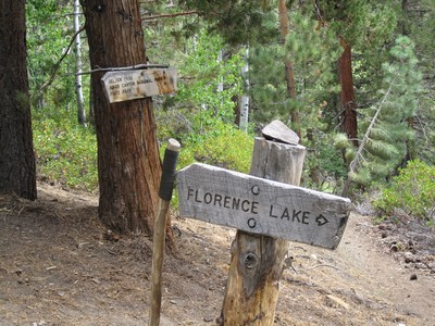 Florence Lake Trail Junction